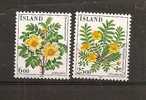 Timbre(s) Neuf** Islande, N°565-66 Y Et T, Fleurs, Roses...1984 - Sonstige & Ohne Zuordnung