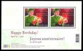 Canada (Scott No.2150 - 80e Anniversaire D' / ElizabethII / 90th Birthday) [**]  BF / SS - Blokken & Velletjes