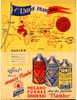 PROTÈGE-CAHIER ILLUSTRE OFFERT PAR LES PRODUITS FLAMBO : MECANO, FURNEX, CORDON BLEU, AVEC VERSO ILLUSTRE. ANNEES 1950 - Schutzumschläge