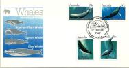 AUSTRALIA FDC MARINE LIFE WHALES ANIMAL DATED 17-02-1982 CTO SG? READ DESCRIPTION !! - Covers & Documents