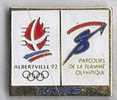 Alberville 92 Parcours De La Flamme Olympique  La Poste - Postwesen