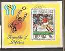 Liberia - Foglietto Usato: Coppa Del Mondo Argentina 78 - 1978 – Argentine