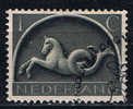 #4387 - Pays-Bas/Cheval Yvert 395 Obl - Horses