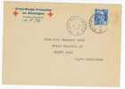 Lettre Avec Gandon Et Cachet Croix Rouge Française En Allemagne De 1952 - Rode Kruis