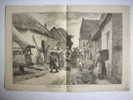 LA FAMILLE N°353 JUILLET 1886 GRAVURES L´ARRESTATION GENDARME MILITAIRE , DEVANT LE BUSTE DE GAMBETTA MILITARIA - Polizei