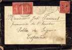 Carta Luto GALIE (Haute Garonne) Francia 1932 - 1903-60 Semeuse A Righe