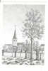 LEBBEKE - O.L. Vrouwkerk - Pentekening Karel Halterman - Lebbeke