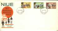 1977 Niue Cachet FDC With Complete Personal Services Set. - Niue