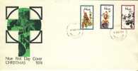 1974 Niue Cachet FDC With Complete Christmas Set. - Niue