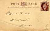 Post Card 1 Penny. LONDON A Hunts - Covers & Documents