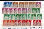 Suisse 1907-17, Helvetia, N° Entre 120 Et 126*  Avec Charnière, Cote 379 € - Unused Stamps