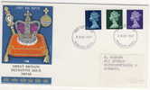 UNITED KINGDOM FDC MICHEL 455, 461 & 465 QUEEN ELISABETH - 1952-1971 Pre-Decimal Issues