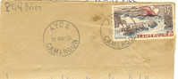 Ayos Cameroun 1954 - Lettre Entière Avec Cachet Horoplan - Storia Postale