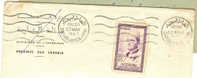 Casablanca Maroc 1957 - Lettre Entière Avec Flamme à Vagues Continues - Storia Postale