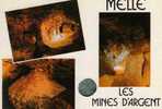 79 MELLE Les Anciennes Mines D'argent Galerie Avec Pilier Concretion Sur Cone D'eboulis Le Petit Lac - Melle