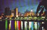 Skyline From Miamarina,locking Across Bayfront Park (0268) - Miami