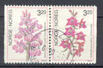 Norway 1990 W 24 Mi. 1040-41  3.20 Kr Orchideen Orchids Paare Pair - Gebruikt