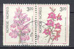 Norway 1990 W 24 Mi. 1040-41  3.20 Kr Orchideen Orchids Paare Pair - Usados