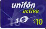 TARJETA DE ARGENTINA DE UNIFON ACTIVA DE  $10 - Argentina