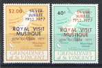 1977 Grenadines Of St.Vincent " Mustique" Complete Set Of " Queen Elizabeth 25th Anniversary" - St.Vincent E Grenadine