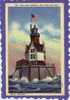 Racine Reef Lighthouse, Three Miles From Shore, Racine, Wisconsin.  1930-40s - Racine