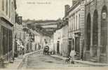 CPA VIBRAYE (Sarthe) - Rue De La Rivière (commerces Et Animation) - Vibraye