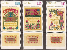 ISRAEL..1971..Michel #  514-516...MLH. - Unused Stamps (with Tabs)