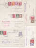 ARCHIVE DE 5 CARTES ENTIERS AVEC AFFRANCHISSEMENTS COMPOSES - Collections & Lots: Stationery & PAP