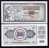 YOUGOSLAVIE, 1000 Dinara 1981 PAPER MONEY,UNC,uncirculated. - Yugoslavia