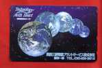 Japan Japon  Telefonkarte Phonecard -  Weltraum Space  Espace Universum Universe Erde - Raumfahrt