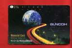 Japan Japon  Telefonkarte Phonecard -  Weltraum Space  Espace Universum Universe Erde - Espace