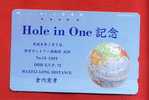 Japan Japon  Telefonkarte Phonecard -  Weltraum Space  Espace Universum Universe Erde Golf Hole In One - Espace