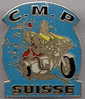 Beau Pin´s Humoristique C.M.P Suisse - Club Motocycliste Police Suisse - Motos