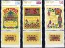 Israel 1971 Yvertn° 448-50 *** MNH Cote 18 FF - Unused Stamps (with Tabs)
