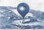 Scène De Décollage De Ballon Montgolfiere Aérostat  Série Limitée - Mongolfiere