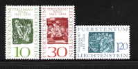LIECHTENSTEIN - 1965 - Centenario Della Nascita Del Pittore F. NIGG - 3 Valori Nuovi S.t.l. - IN OTTIME CONDIZIONI. - Unused Stamps