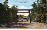 Japan, Nagoya. Old Postcard.Atsuta Shrine - Nagoya