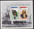 DOMINICA  1976  American Revolution Bicentennial  Souvenir Sheet Of 2 MNH ** - Dominique (1978-...)