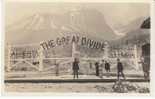 Great Divide Alberta BC Boundary, Canadian Rockies, On C1920s Vintage Real Photo Postcard - Other & Unclassified