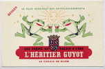 Buvard HERITIER GUYOT Cassis De Dijon - Grenouille En Bikini - EXTRA - Alimentare