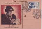 FRANCE CARTE  MAXIMUM    NUM.YVERT  743 HISTOIRE DES POSTES  LOUIS XI - 1940-1949