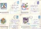 12 GOOD USSR / RUSSIA Postal Covers - Happy New Year - Nieuwjaar