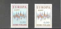 (S0875) FINLAND, 1972 (Europa Issue). Complete Set. Mi ## 700-701. MNH** - Unused Stamps