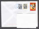 France Purple La Poste 2009 Cancel Cover To Denmark Fete Du Timbre Comics Micky Mouse Disney Marianne - Brieven En Documenten