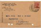 VICENZA  09.08.1924 - Card Cartolina " INDUSTRIE VENETE RIUNITE "    Cent. 30  Isolato - Reclame