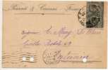 FERMO  30.03.1923 - Card Cartolina " Ditta POSSENTI & CIUCIANI "  Firma -  Cent. 15 X 2 - Publicity