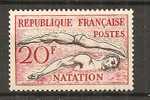 France1953:Yvert 960mnh** Swimming - Estate 1952: Helsinki