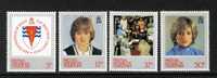 BRITISH ANTARCTIC BAT - 1982 DIANA SET (4V) FINE MNH ** SG 109-112 - Ungebraucht