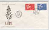 Greece FDC EUROPA CEPT Complete With Cachet 18-9-1961 - 1961