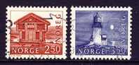 Norwegen / Norway 1983 : Mi.nr. 876-877 * - Bauwerke / Buildings - Usados